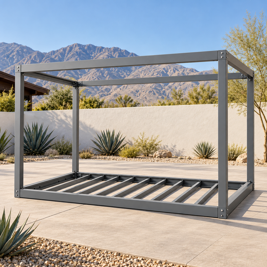 12 x 16 ft Modular Steel Frame Kit - DIY Workshop or Studio Structure