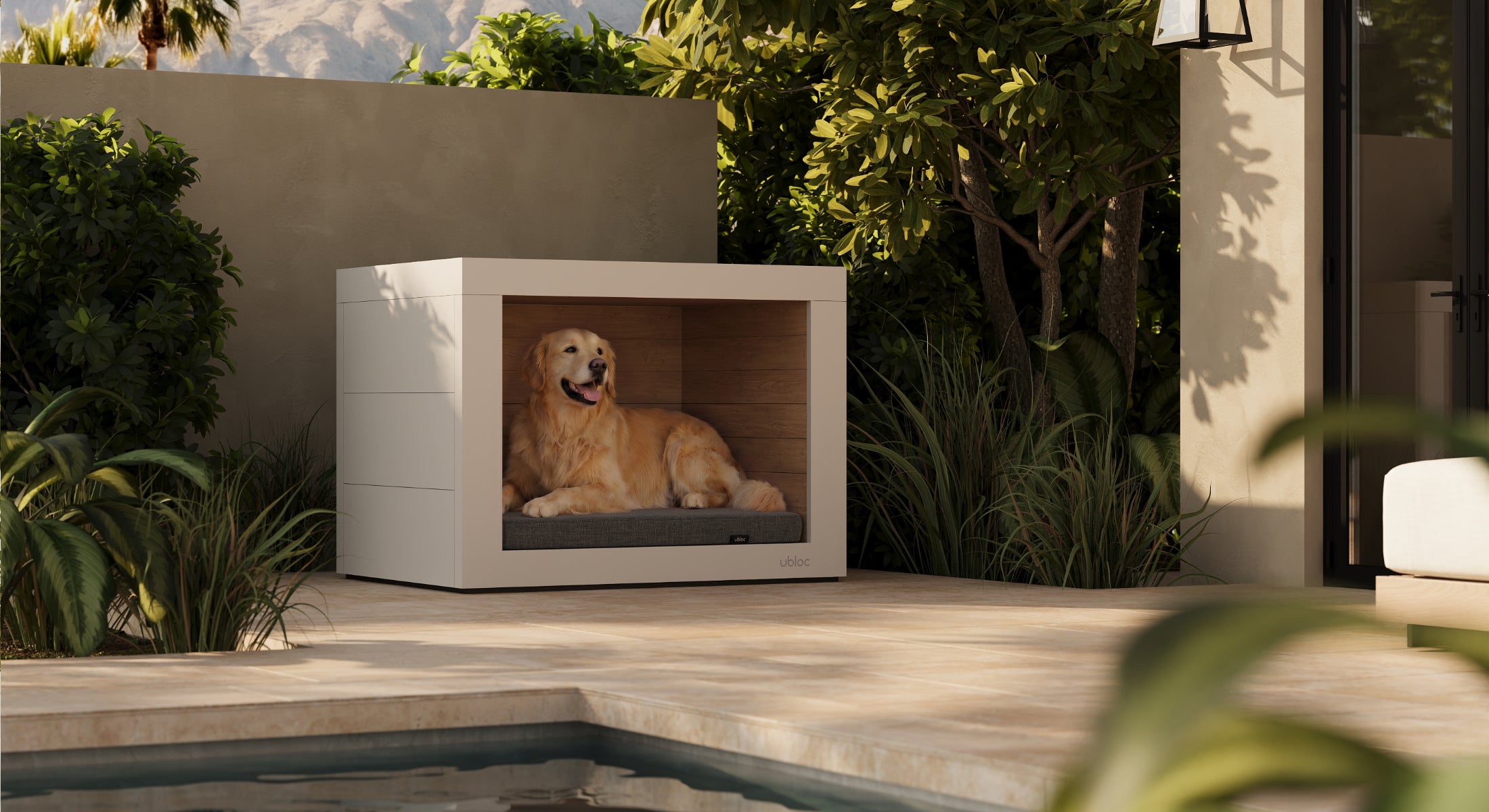 Ubloc Shelter installed in backyard